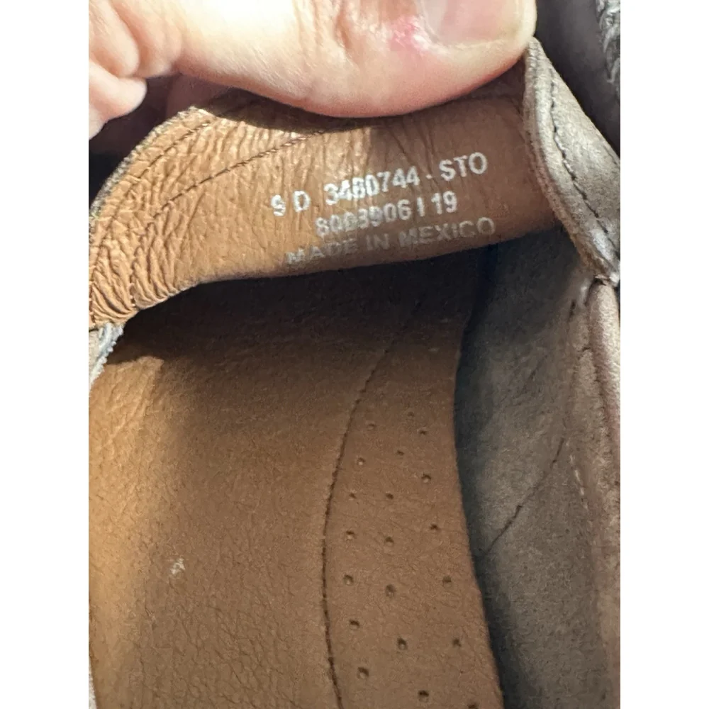 Frye Mens Tan Leather 9 D Driving Moccasin Loafers